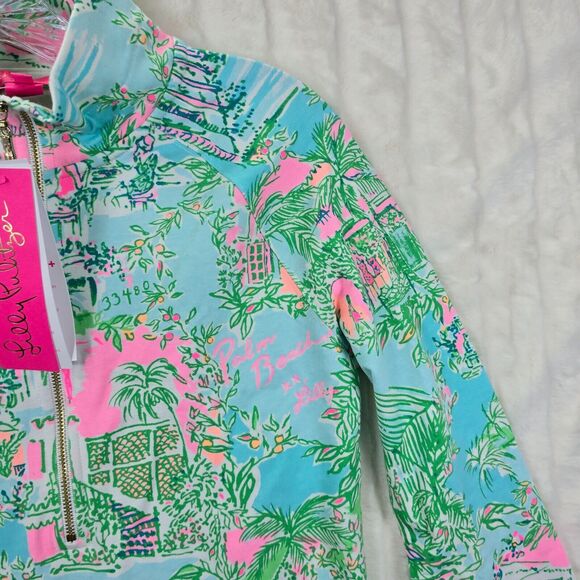 NWT LILLY PULITZER Half-Zip UPF 50+ Skipper Popover Palm Beach Size XXS - Picture 4 of 16